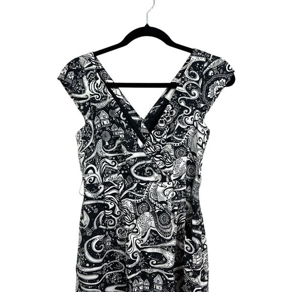 Anthropologie Moulinette Soeurs Womens Dress Floral Cap Sleeves Pockets Sz 4P - Picture 2 of 5